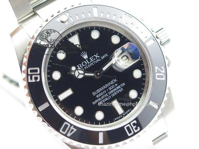 Black ETA2836 Submariner SS Maker Best BP Swiss Dial SS Edition 0416